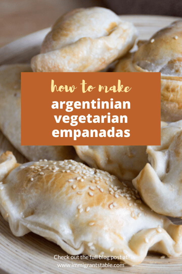 Argentinian vegetarian empanadas on a plate