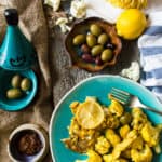 moroccan salmon serving