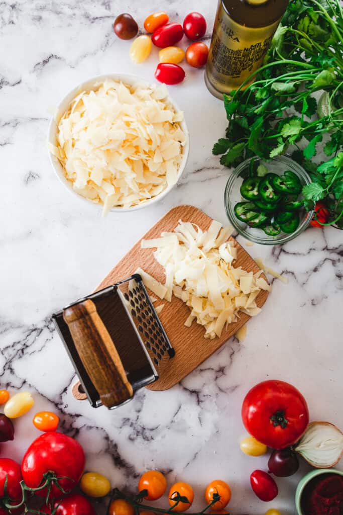 grated cheese