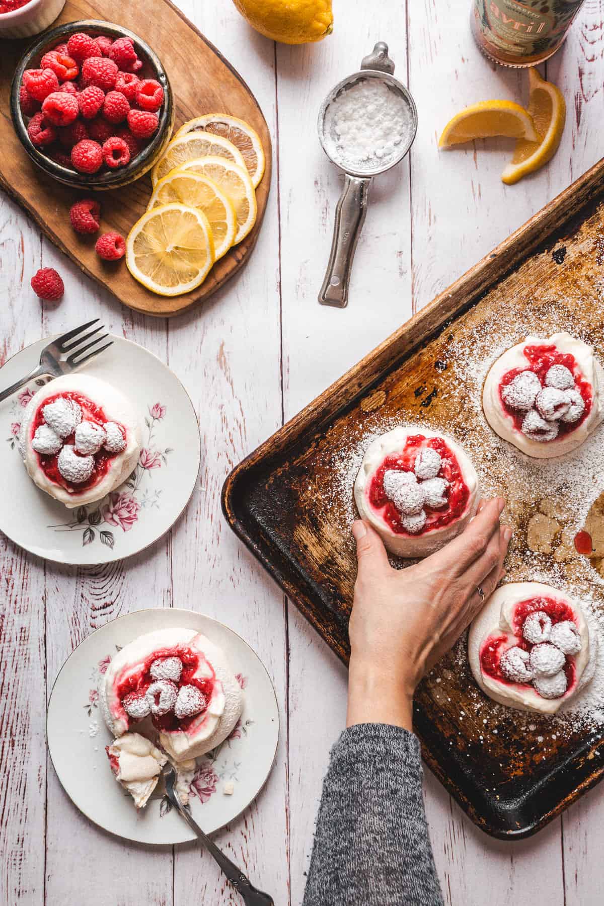 Raspberry mini pavlovas you're going to fall in love with : At the Immigrant's Table