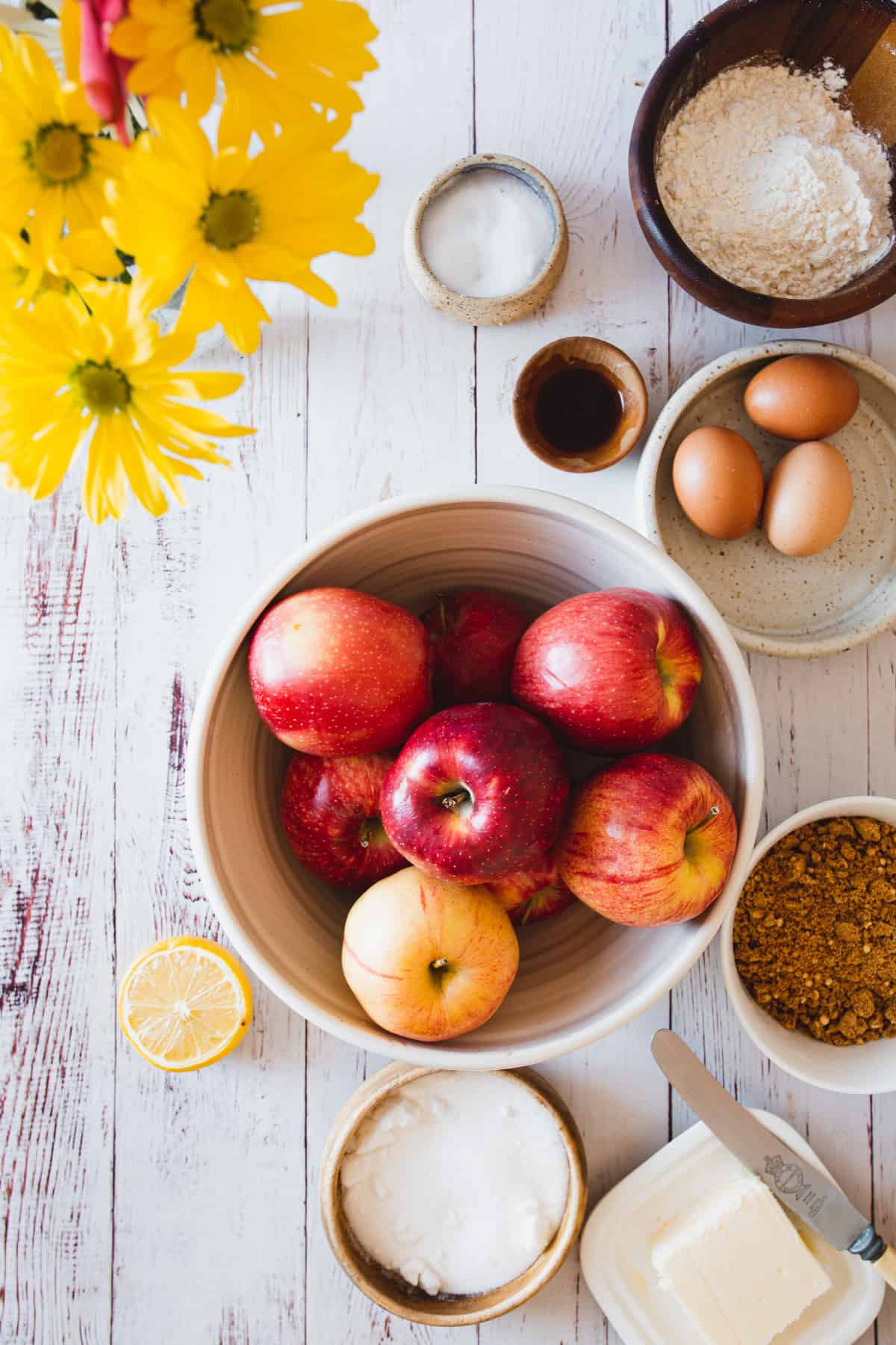 ingredients for gluten free sharlotka