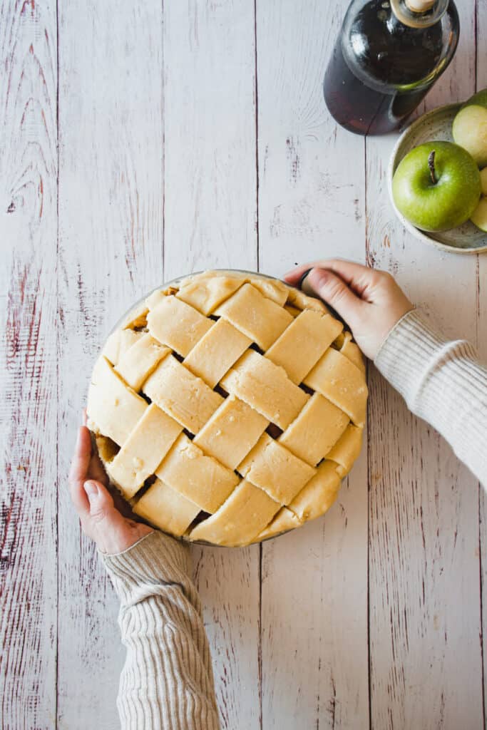 gluten free apple pie unbaked