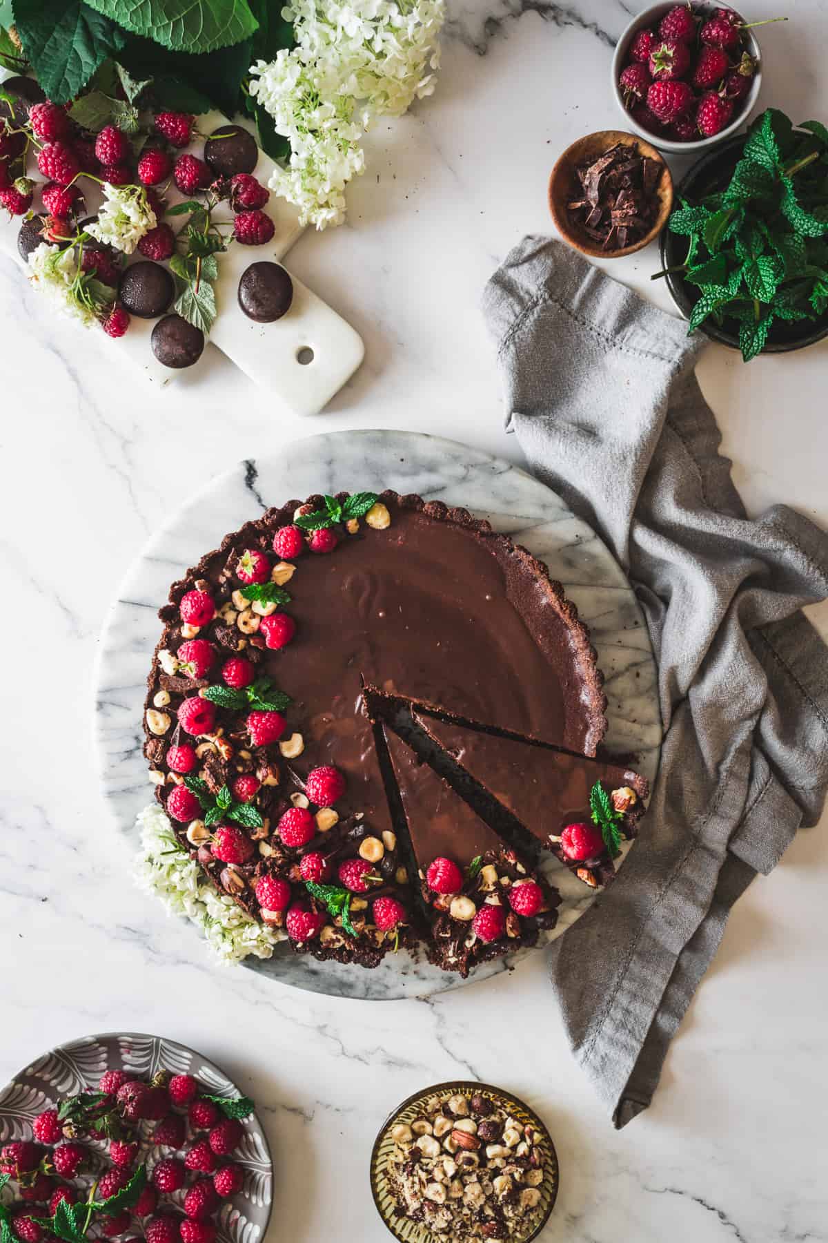 Chocolate Raspberry Mousse Cake - SugarHero