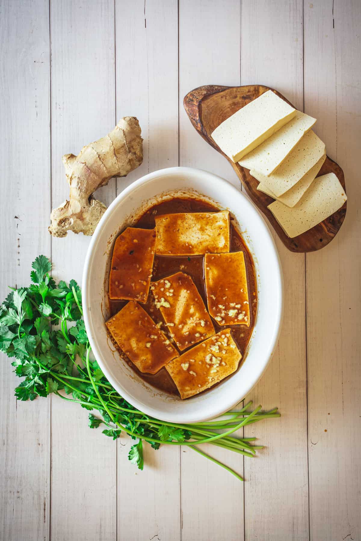 marinated tofu