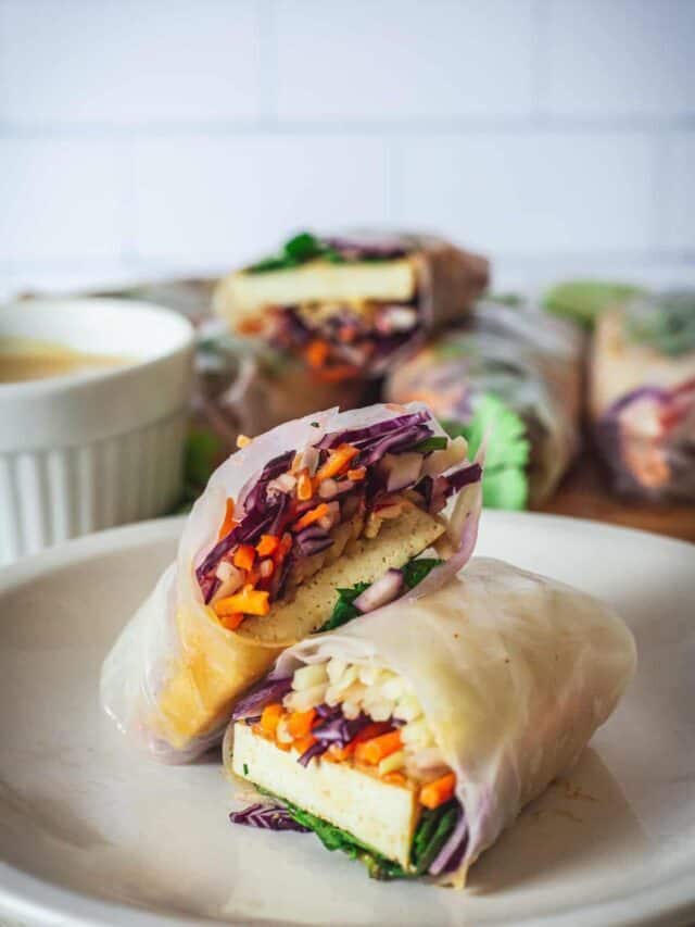 Spring Dinner Tofu Spring Rolls