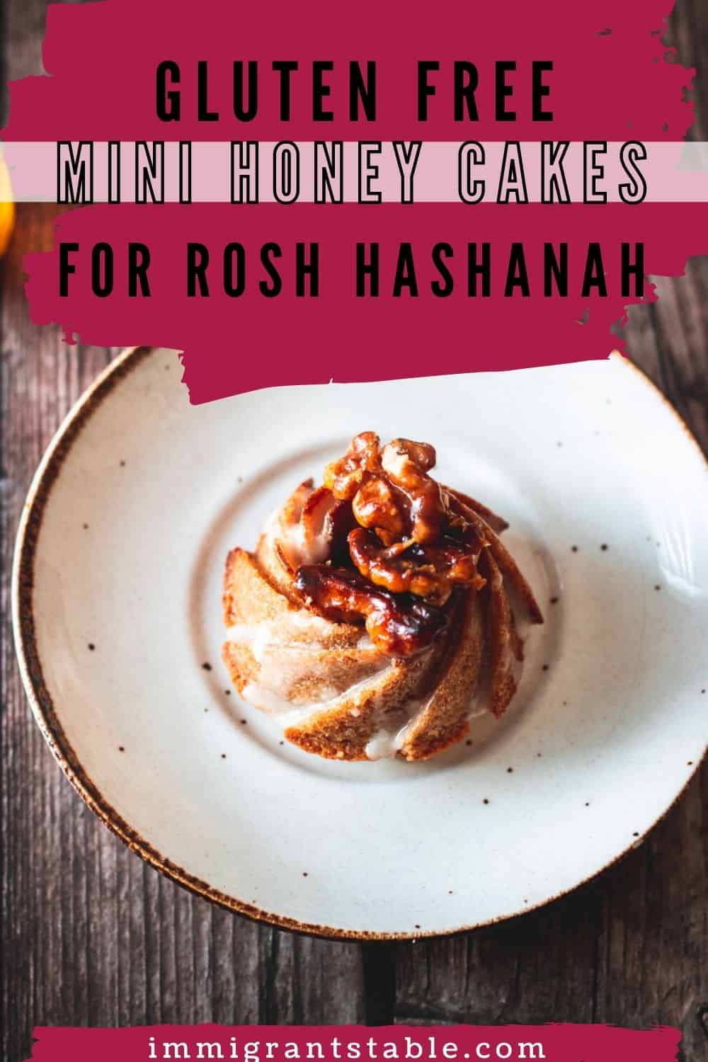 gluten free mini honey cakes for rosh hashana