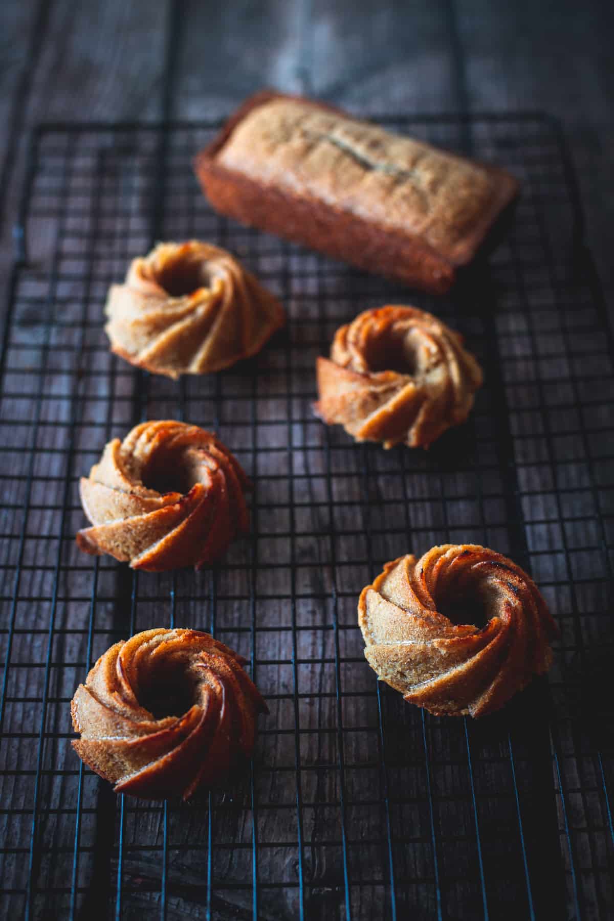 mini gluten free honey cakes