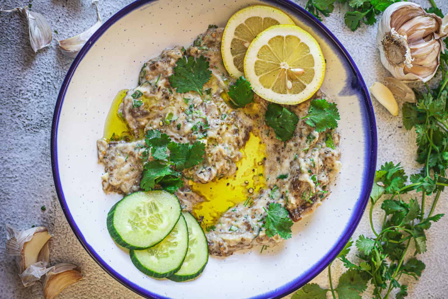 How to make tangy, creamy baba ganoush without tahini