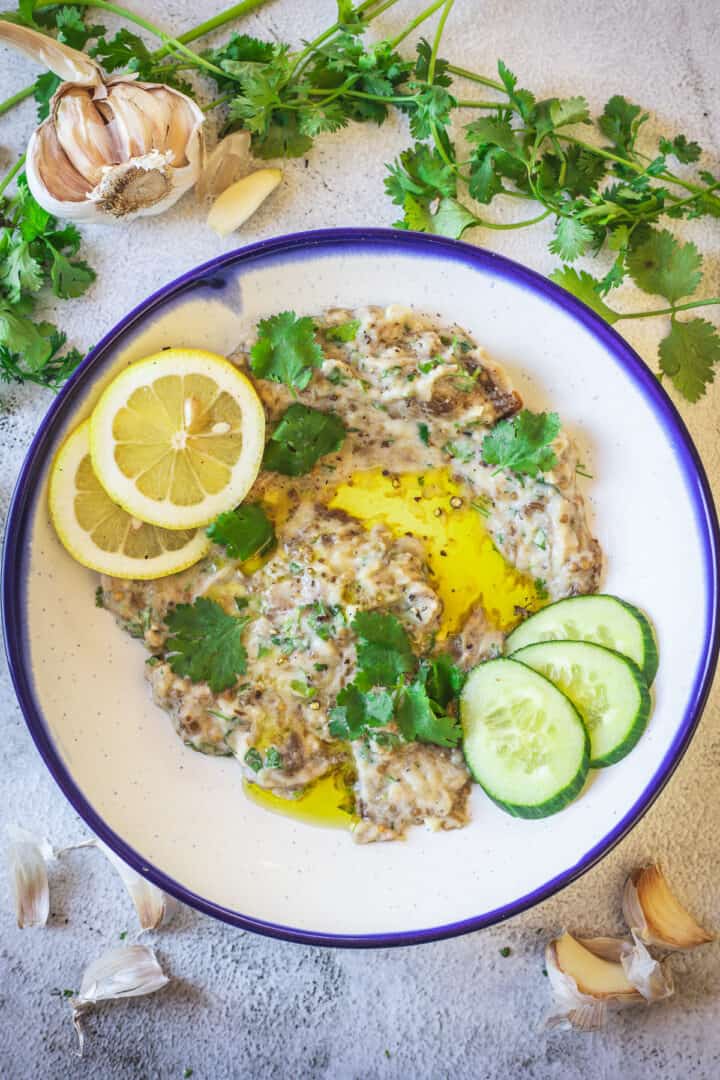 How to make tangy, creamy baba ganoush without tahini