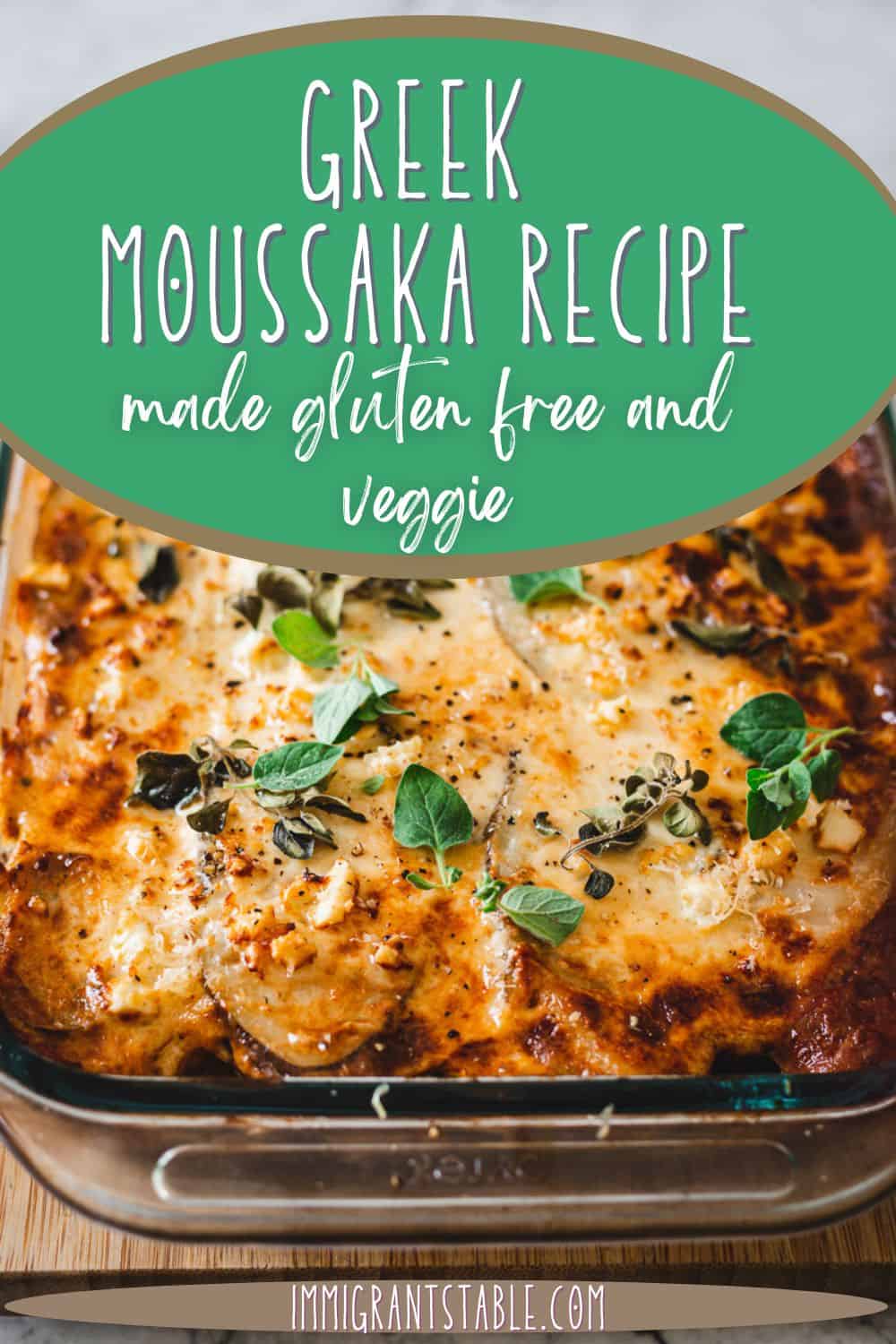 greek recipes vegetarian moussaka
