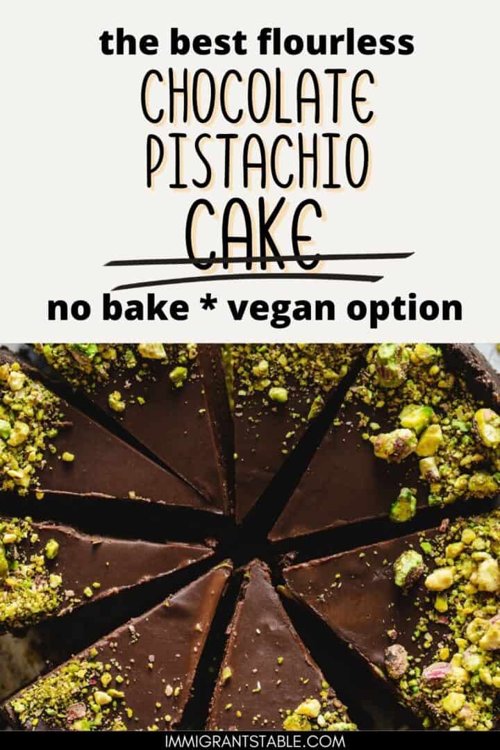 The ultimate vegan chocolate pistachio cake bake.