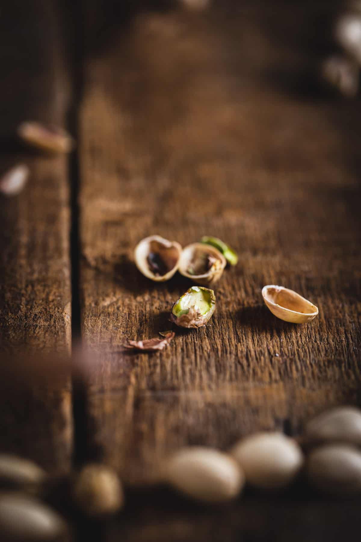 shelled pistachio close up