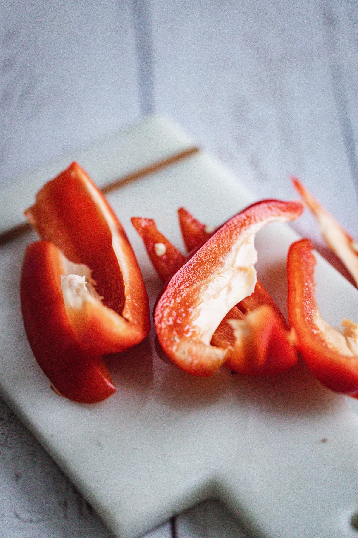 sliced bell peppers