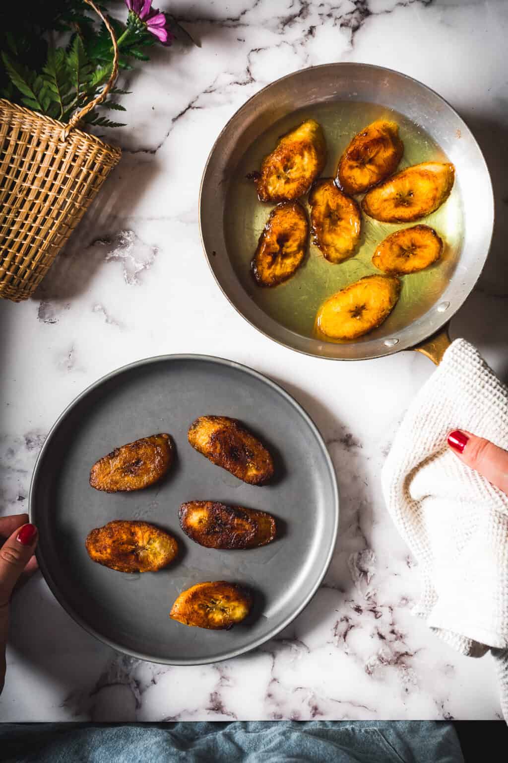 Colombian Platanos Maduros Fritos - Fried Ripe Sweet Plantains