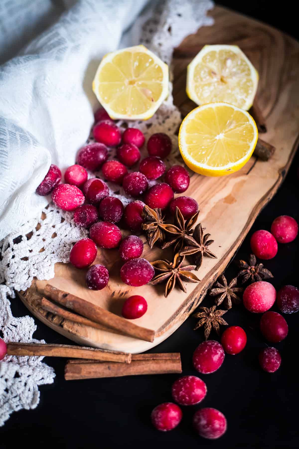 ingredients for Cranberry Infused Vodka