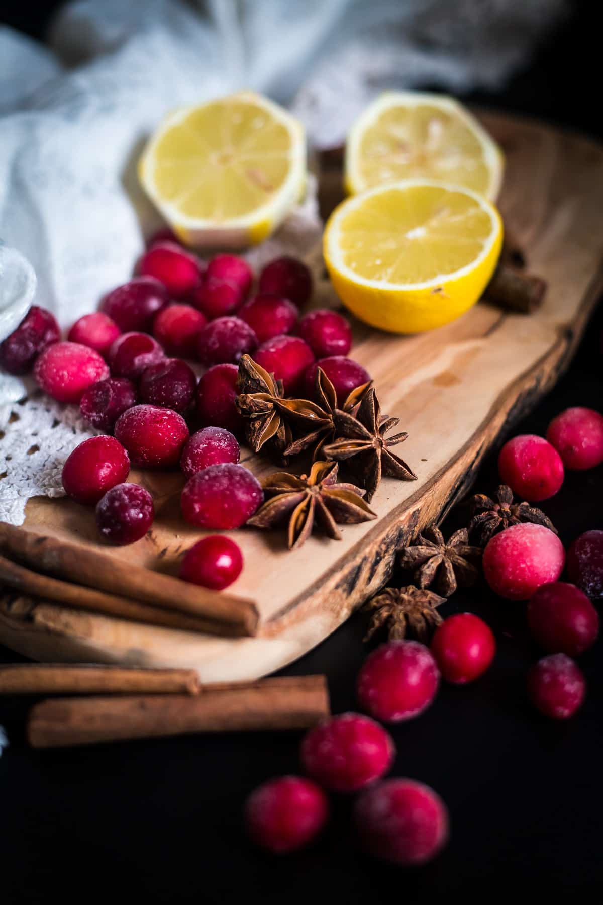 ingredients for Cranberry Infused Vodka