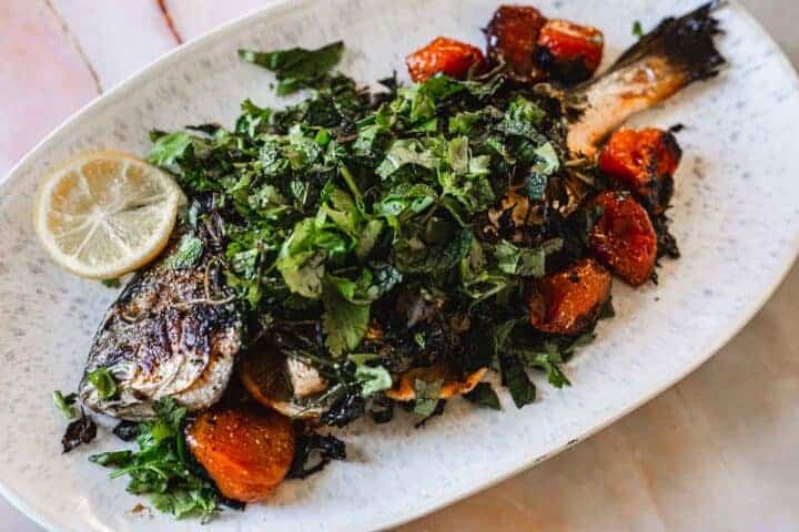 Whole fish with pomegranate molasses for Rosh Hashana : At the ...