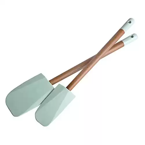 Jamie Oliver Non-Stick Silicone Spatula Set of 2 - Kitchen Utensils for Baking and Cooking - Heat Resistant