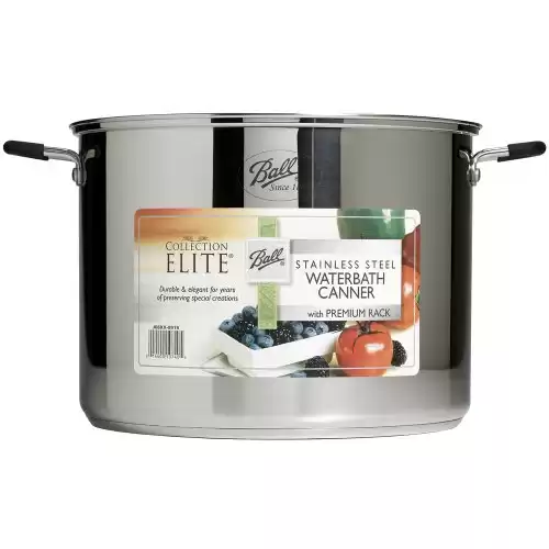 Ball® Jar Collection Elite Stainless-Steel 21-Quart Waterbath Canner