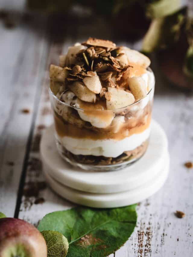 Apple Yogurt Parfaits with Cinnamon