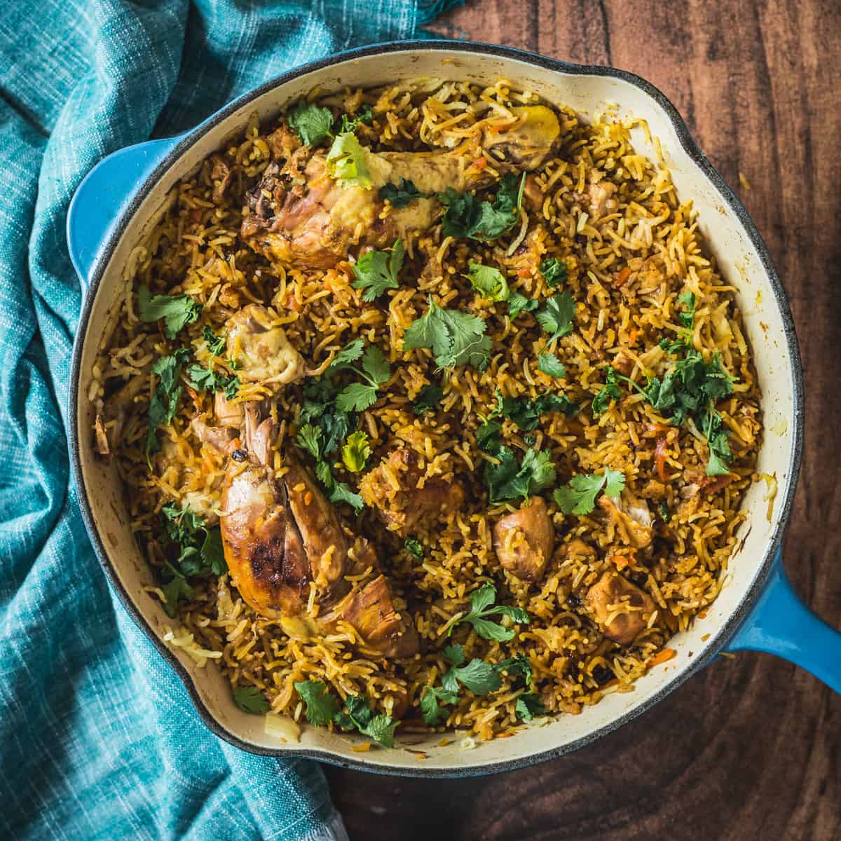 Uzbek chicken plov -image