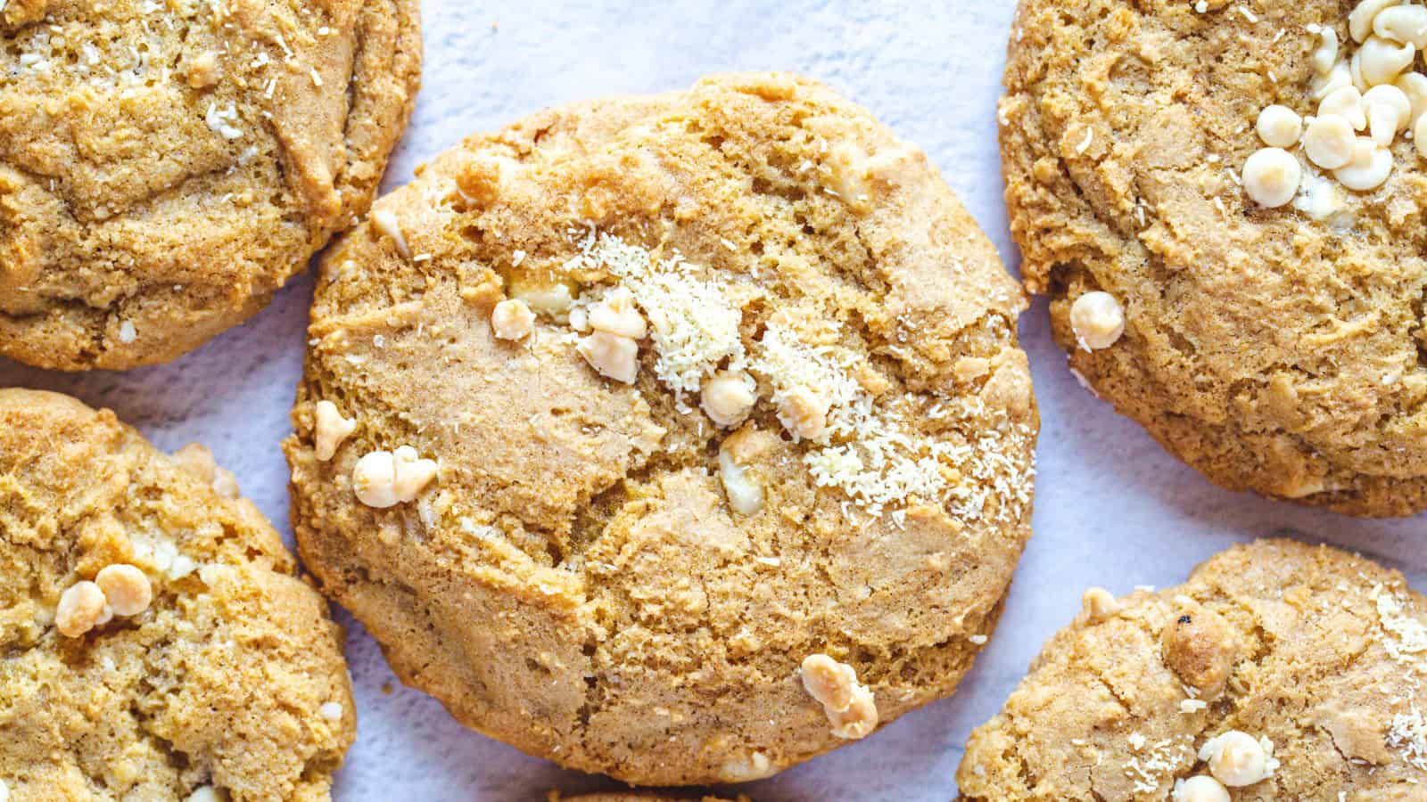 Overhead view of cookies.