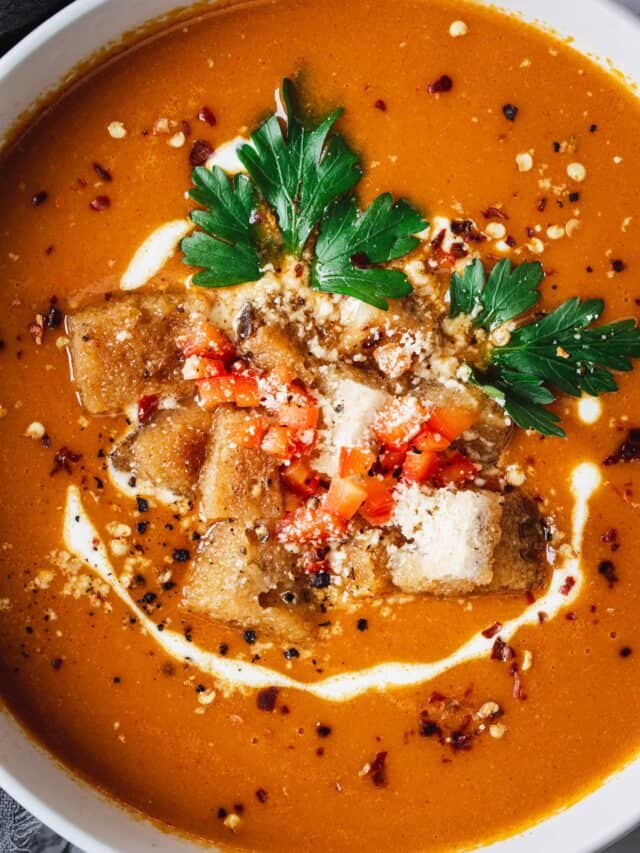 Roasted Red Pepper Bisque