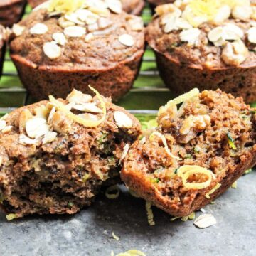 Lemon zucchini muffins.