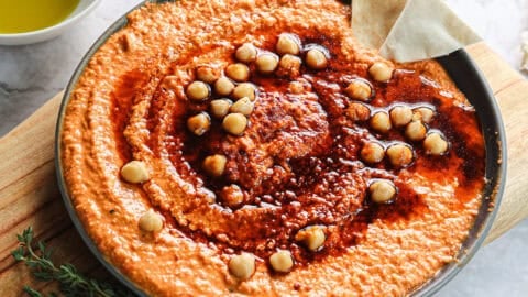 red pepper hummus dressing Roasted Red Pepper Hummus