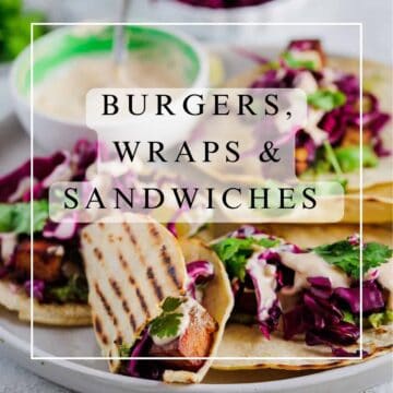 Burgers, wraps and sandwiches
