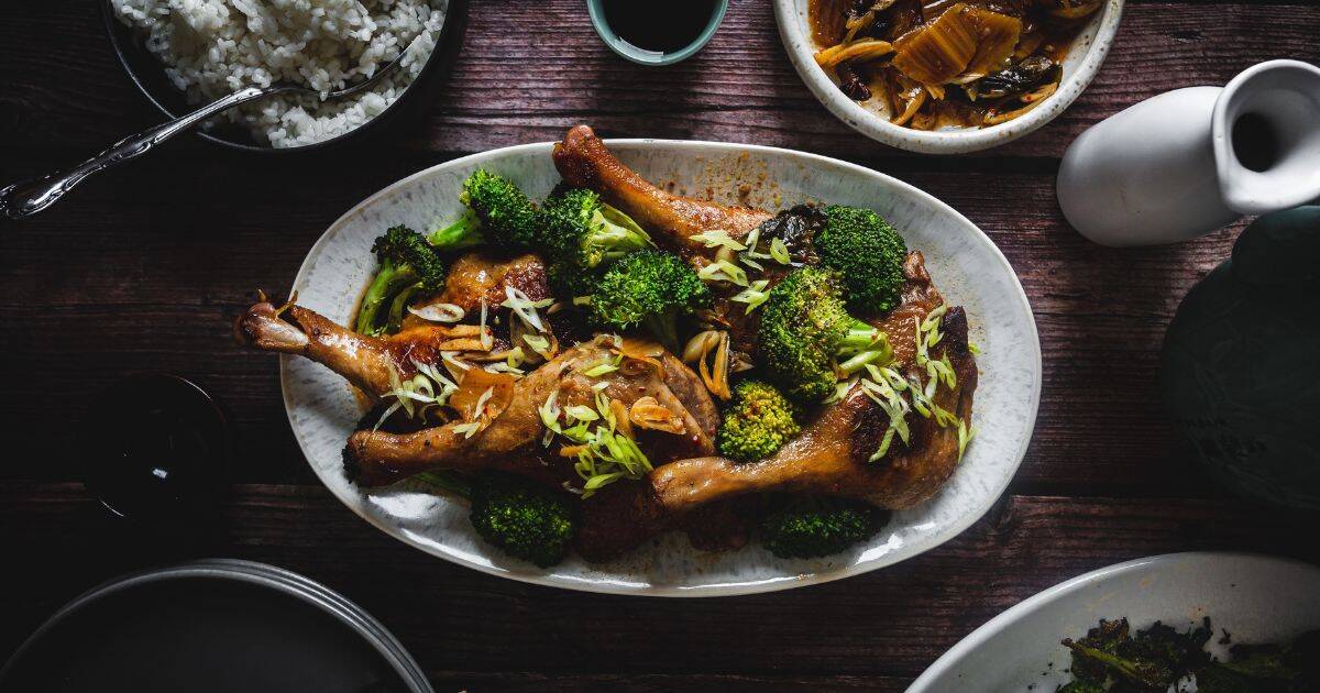 Korean-Style Duck in Wine Sauce - At the Immigrant's Table