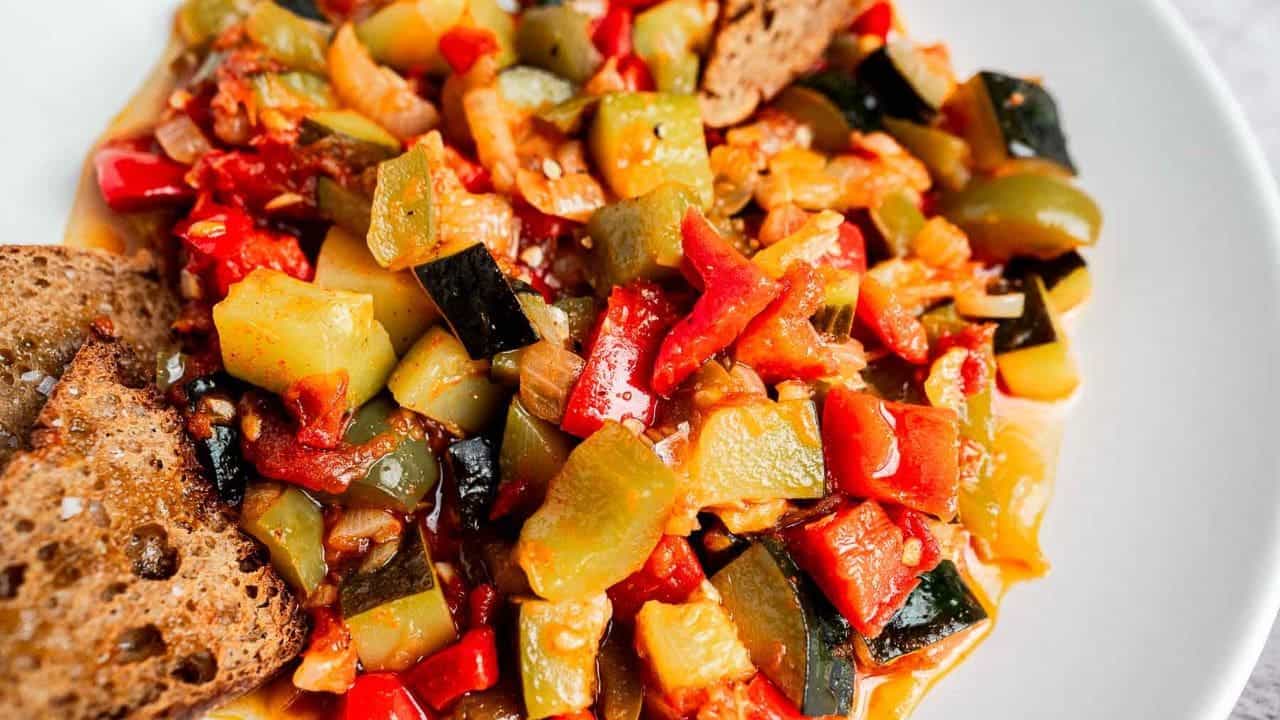Pisto Manchego. Photo credit: MOON and spoon and yum.