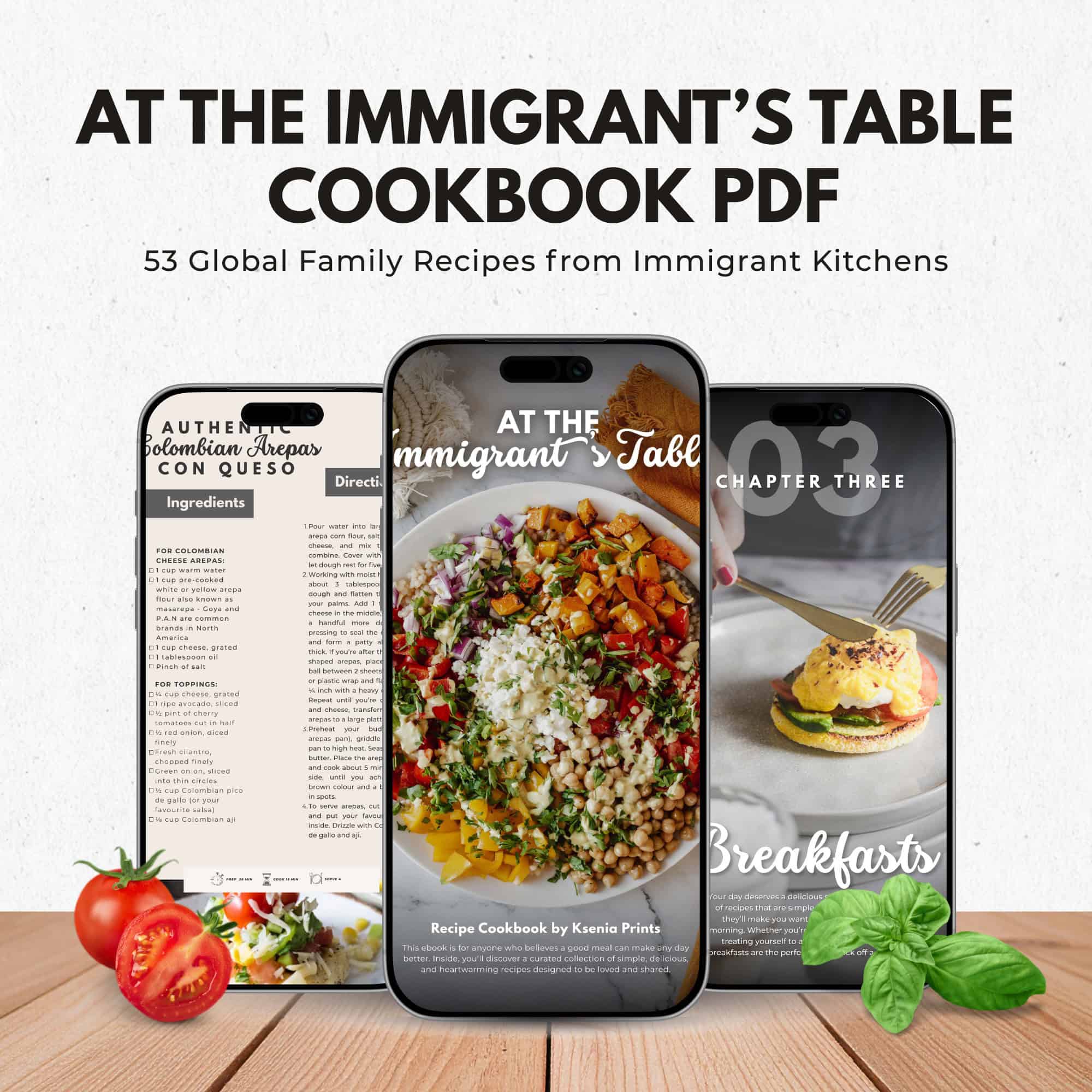 At the Immigrant's Table Cookbook PDF: 53 global family recipes from immigrant kitchens, available now at the immigrantstable shop.