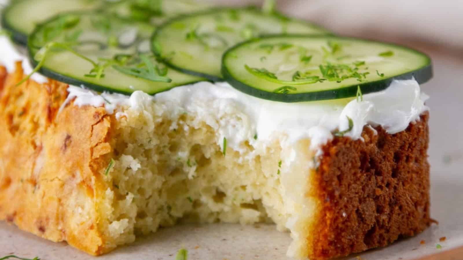 Cottage cheese dill bread baked with fresh dill and a golden crust.